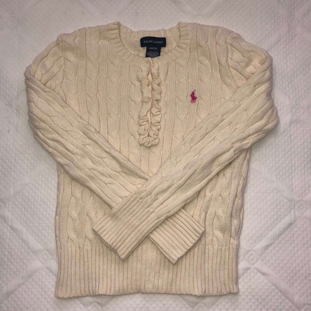 Ralph Lauren Girls Cream Sweater